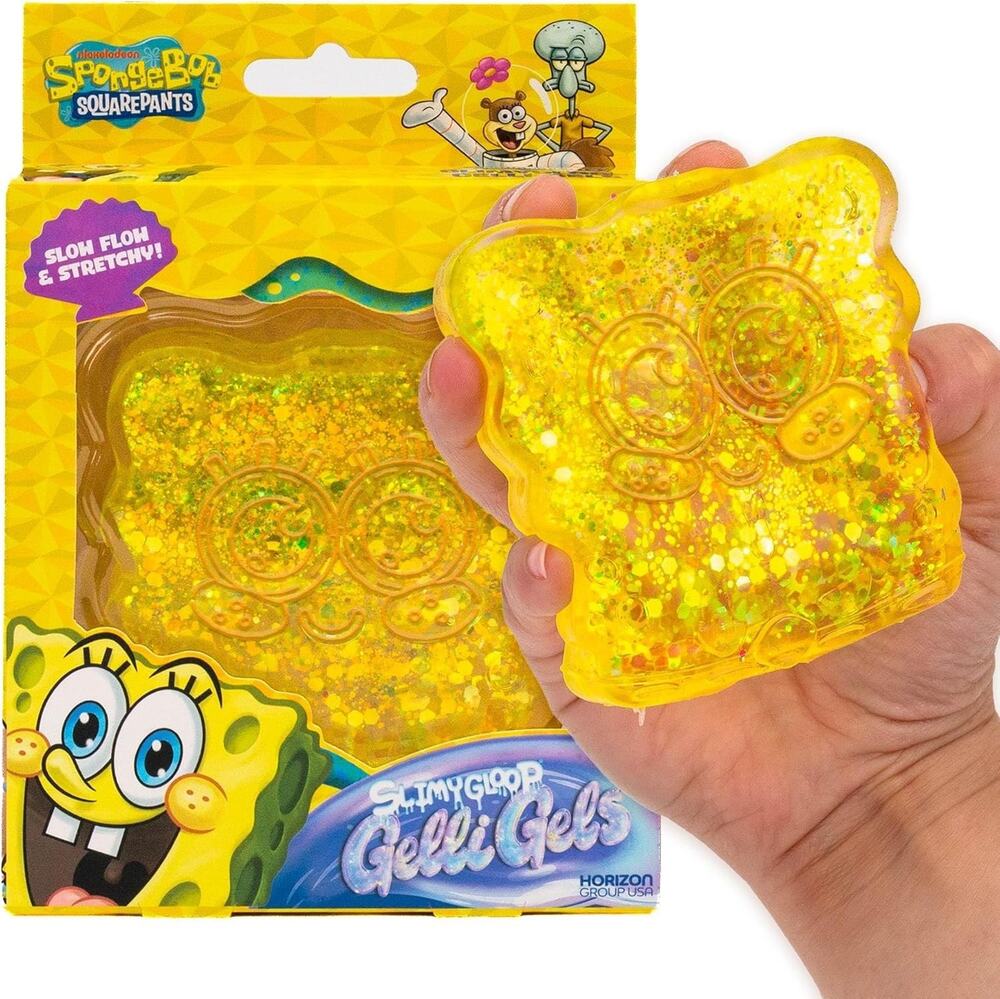 🔥SPONGEBOB Gelli Gels Scented Squishy Sensory Toy YELLOW BNWT🔥